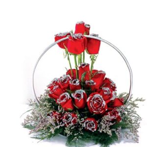 silver lining rose arrangement