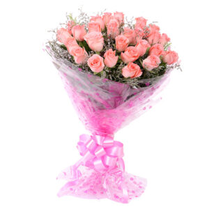 Bunch Of 24 Pink Roses