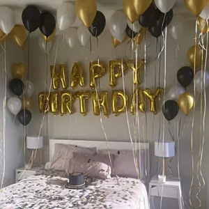 Birthday Surprise balloon Decoration at home